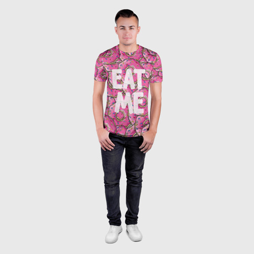 Мужская футболка 3D Slim Eat me - фото 4