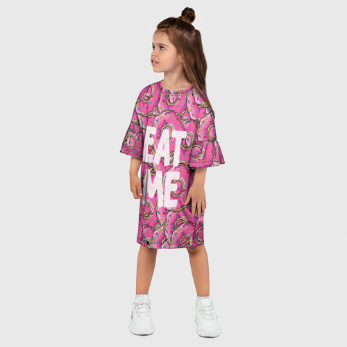 Детское платье 3D Eat me, цвет 3D печать - фото 3