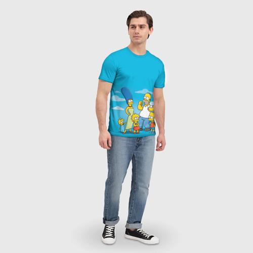 Мужская футболка 3D Симпсоны, цвет 3D печать - фото 5
