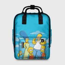Женский рюкзак 3D Симпсоны