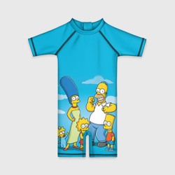 Детский купальный костюм 3D Симпсоны