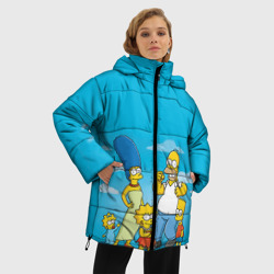 Женская зимняя куртка Oversize Симпсоны - фото 2