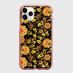 Чехол для iPhone 11 Pro Max матовый Хохлома
