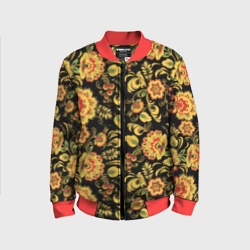Детский бомбер 3D Хохлома