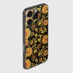 Чехол для iPhone 16 Pro силиконовый с защитой камеры Хохлома - фото 2