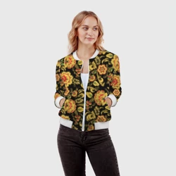 Женский бомбер 3D Хохлома - фото 2