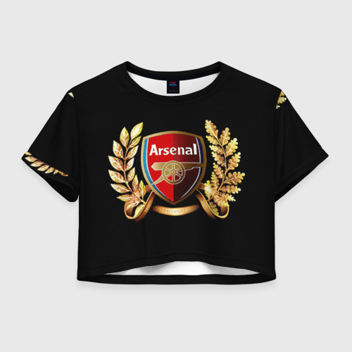 Женская футболка Crop-top 3D Arsenal