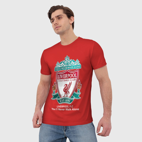Мужская футболка 3D Liverpool, цвет 3D печать - фото 3