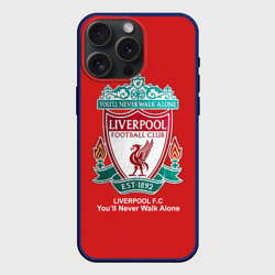 Чехол силиконовый для Apple iPhone 15 Pro Мax матовый Liverpool