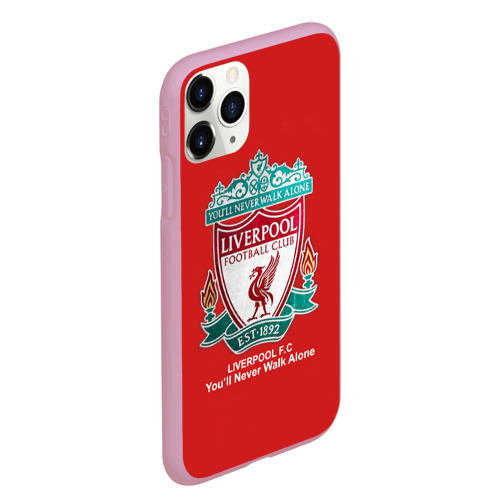 Чехол для iPhone 11 Pro Max матовый Liverpool, цвет розовый - фото 3