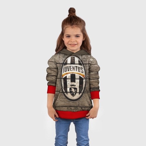 Детская толстовка 3D Juventus, цвет красный - фото 4