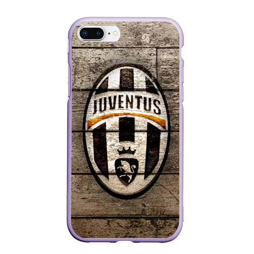 Чехол для iPhone 7Plus/8 Plus матовый Juventus, цвет светло-сиреневый