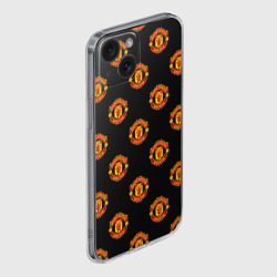 Чехол для iPhone 15 силиконовый с защитой камеры Manchester United - фото 2