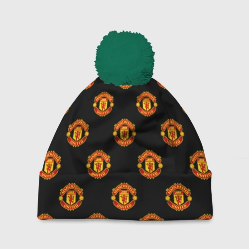 Шапка 3D c помпоном Manchester United