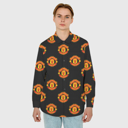 Мужская рубашка oversize 3D Manchester United - фото 2