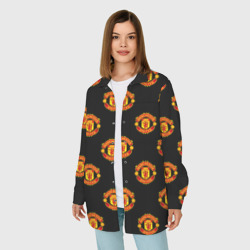 Женская рубашка oversize 3D Manchester United - фото 2