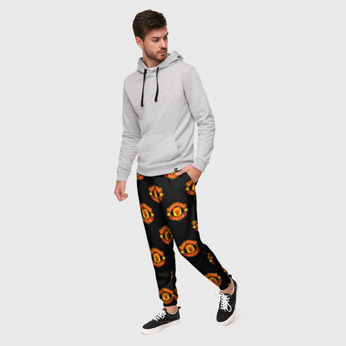 Мужские брюки 3D Manchester United, цвет 3D печать - фото 3