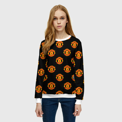 Женский свитшот 3D Manchester United, цвет 3D печать - фото 3
