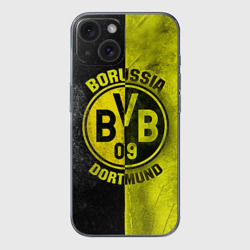 Чехол для iPhone 15 силиконовый с защитой камеры BVB