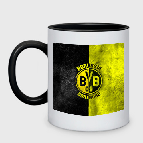 Кружка двухцветная BVB, цвет белый + черный