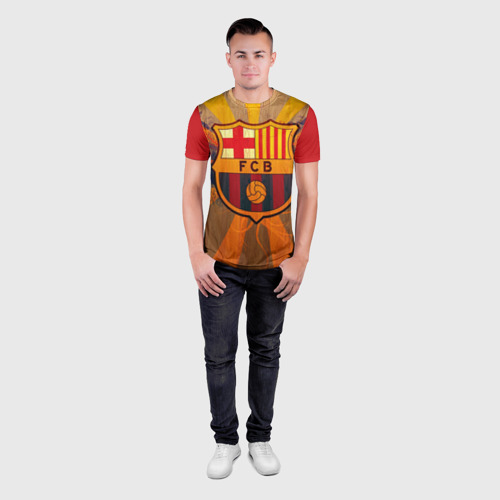 Мужская футболка 3D Slim Barcelona, цвет 3D печать - фото 4