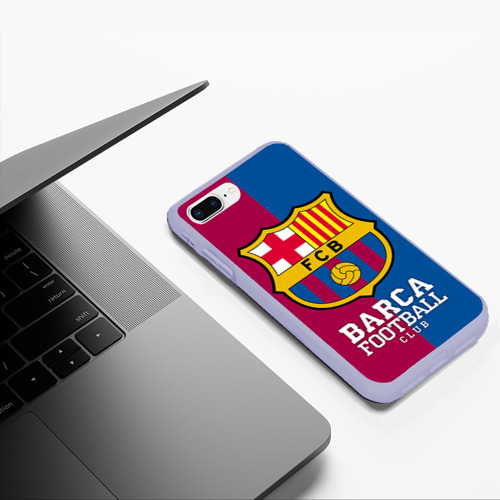 Чехол для iPhone 7Plus/8 Plus матовый Barca, цвет светло-сиреневый - фото 5