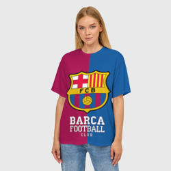 Женская футболка oversize 3D Barca - фото 2