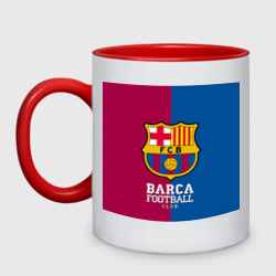 Кружка двухцветная Barca
