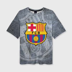 Женская футболка oversize 3D Barcelona