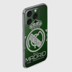 Чехол для iPhone 16 Pro Max силиконовый с защитой камеры Real Madrid - фото 2