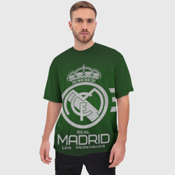 Мужская футболка oversize 3D Real Madrid - фото 2