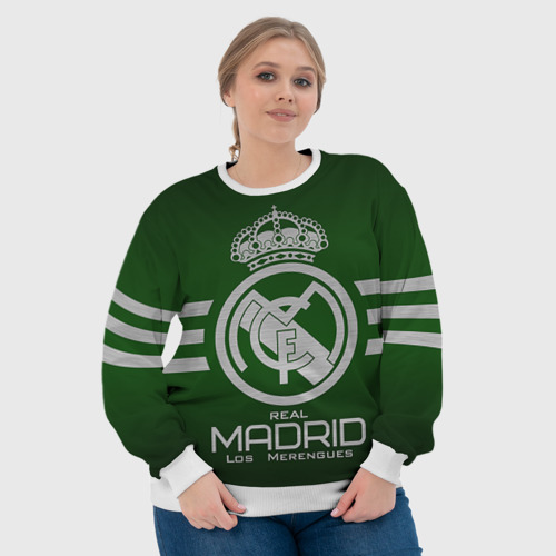 Женский свитшот 3D Real Madrid - фото 6