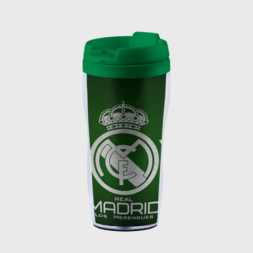 Термокружка-непроливайка Real Madrid, цвет зеленый