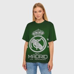 Женская футболка oversize 3D Real Madrid - фото 2