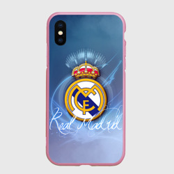 Чехол для iPhone XS Max матовый Real Madrid