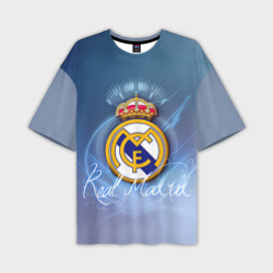 Мужская футболка oversize 3D Real Madrid