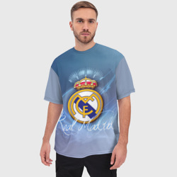 Мужская футболка oversize 3D Real Madrid - фото 2