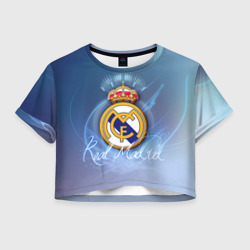 Женская футболка Crop-top 3D Real Madrid