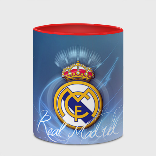 Кружка с полной запечаткой Real Madrid, цвет белый + красный - фото 4