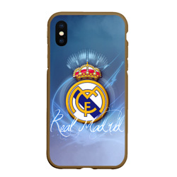 Чехол для iPhone XS Max матовый Real Madrid