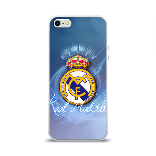 Чехол для Apple iPhone 5/5S силиконовый глянцевый Real Madrid Фото 01 Чехол для Apple iPhone 5/5S силиконовый глянцевый Real Madrid Фото 01