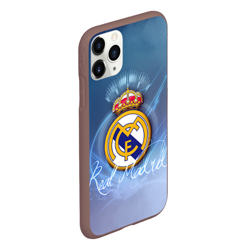 Чехол для iPhone 11 Pro Max матовый Real Madrid, цвет коричневый - фото 3