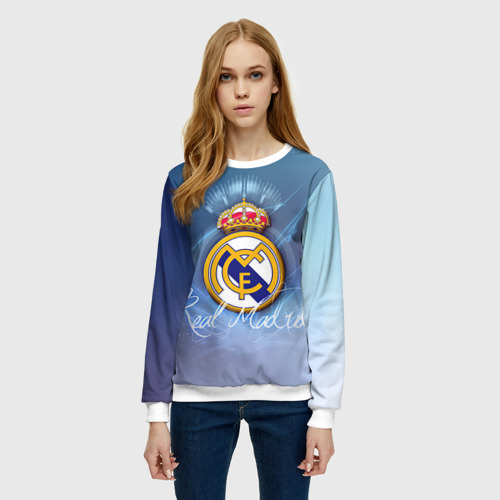 Женский свитшот 3D Real Madrid - фото 3