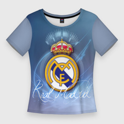 Женская футболка 3D Slim Real Madrid