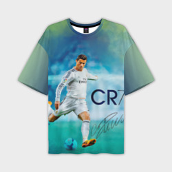 Мужская футболка oversize 3D Ronaldo