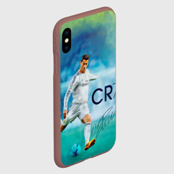 Чехол для iPhone XS Max матовый Ronaldo - фото 2