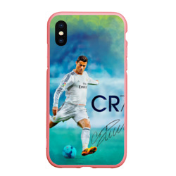 Чехол для iPhone XS Max матовый Ronaldo