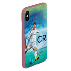 Чехол для iPhone XS Max матовый Ronaldo - фото 2