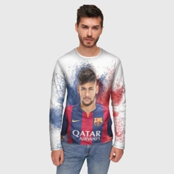 Мужской лонгслив 3D Неймар - фото 2