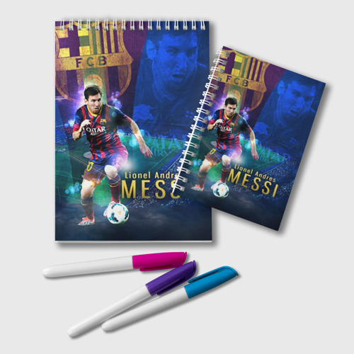 Блокнот Messi, цвет клетка